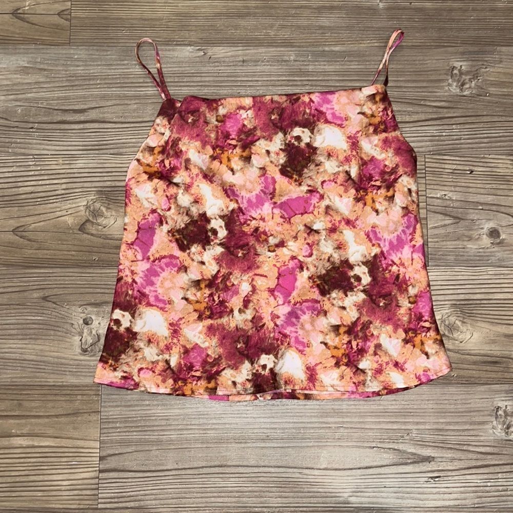 Forever 21 Floral Silk Tank Top
